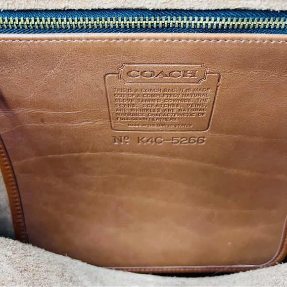 Coach British Tan 5266 Vintage Beekman Leather Brass Messenger Briefcase - Picture 13 of 13